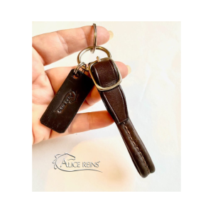 Alice Reins® mini loop keyring in Brown